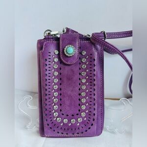 Montana West American Bling Crossbody / Wallet Phone Bag NWOT
